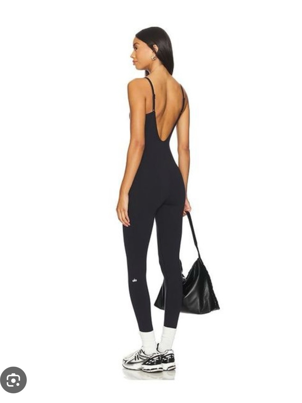 ALO Yoga Airbrush One And Done Onesie - Black sz S